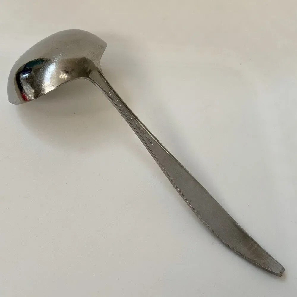 3pc AMC Venice Flatware Stainless Japan Ladle/ Dinner Knife/ Jelly Server Satin